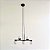 Luminária de Teto Pendente Tugson 5 Globos para sala cozinha e comercio - Imagem 8