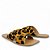 Rasteira Animal Print Pelo em X - Imagem 4