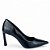 Scarpin Preto Verniz Salto Alto Fino - Imagem 1