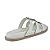 Papete Confort Off White Tiras com Rebites - Imagem 4