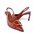 Scarpin Slingback Caramelo Couro Metal - Imagem 3