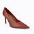 Scarpin Vermelho Couro Salto Alto Fino - Imagem 3