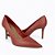 Scarpin Vermelho Couro Salto Alto Fino - Imagem 4