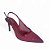 Slingback Marsala Verniz Salto Fino em Tela - Imagem 4