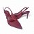 Slingback Marsala Verniz Salto Fino em Tela - Imagem 2