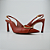 Scarpin Slingback Caramelo Couro Metal - Imagem 4