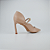 Scarpin Nude Couro Salto Alto Boneca - Imagem 3