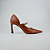 Scarpin Caramelo Couro Salto Alto Boneca - Imagem 1