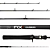 Vara p/ Carretilha Zest Fox Carbon - FXC-C601M - 8-17lb - 1,83m - Inteiriça - Marine - Imagem 1