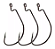 Anzol Offset Hook OH-8/0-BN - Aço Carbono Reforçado - 8/0- Cart. 3un  - Kisfishing - Imagem 1