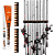 Suporte de Parede Kastking Vertical p/ 15 Varas 43cm V15 Rod Rack - Imagem 1