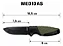 Faca Tática De Bolso Verde Musgo Com Bainha Xv3696 - Xingu - Imagem 2