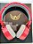 Fone de Ouvido Headphone Com Fio Altomex A-872 Cor vermelha. - Imagem 4