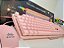 Kit Teclado Mecânico + Mouse Gamer Com Led Rosa Knup - Imagem 1