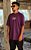 Camiseta Oversized Estampa LOGO 1 - Roxo - Imagem 5