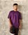 Camiseta Oversized Estampa LOGO 2 - Roxo - Imagem 4