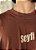 Camiseta Oversized Estampa LOGO 2 - Marrom - Imagem 2