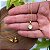 Conjunto Dourado Colar e Brinco Coração - Imagem 5