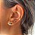 Conjunto Dourado Olho Grego com Pedra Natural - Imagem 8