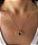 Conjunto Dourado Olho Grego com Pedra Natural - Imagem 9