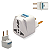 Adaptador Tomada Universal Padrão Europeu Uk Para Brasil 10a Até 250v - Imagem 1