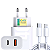 Carregador Turbo 40W 2 em 1 USB + Tipo C para Lightning, Compatível com iPhone 8 Plus X Xr 11 12 13 14 Pro e Max - Imagem 1