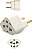 Adaptador De Tomada Plug Diamante Benjamin Para 10a e 20a Até 250v Bivolt - 110V 220V - CompleteStore® - Imagem 1