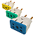 Kit com 03 Adaptadores de Tomada Bob Colorido Benjamin 10A 20A Plug Pino Grosso Chato Até 250v - CompleteStore® - Imagem 1