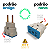Kit com 02 Adaptadores de Tomada Bob Colorido Benjamin 10A 20A Plug Pino Grosso Chato Até 250v - CompleteStore® - Imagem 3