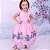 Vestido Galinha Pintadinha Rosa Festa Infantil - Imagem 1
