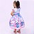 Vestido Lilo Stitch Angel Rosa e azul Meninas - Imagem 3