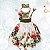 Vestido Floral Natal Verde Oliva Festa - Imagem 4