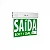 Sinalização Saída slim fundo verde - c/seletor 24x18 - Imagem 2