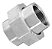 Uniao galv. c/ assento plano galv. 2 1/2" - Imagem 1