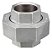 Uniao galv. c/ assento plano galv. 2 1/2" - Imagem 2