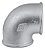 Cotovelo (joelho) galv. 2 1/2" x 90 C/ rosca - Imagem 2