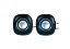 Caixa De Som Usbb Gt 6W Rms  Preta/Azul - Imagem 1