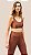 Legging Feminina Marrom com Bolso Lateral - Imagem 1