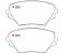 Pastilha de Freio Dianteira - Toyota RAV4 2.0 V VTI 4WD 01 02 ..05 - PW598 - Imagem 2