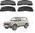Pastilha de Freio Dianteira Lada Niva 1.6 8v (90 a 95) - Imagem 1