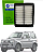 Filtro de Ar do Motor para Suzuki Jimny 1.3 16V (1998 a 2021) - Modelo DA-966 - Imagem 1