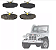 Pastilha de Freio Traseira para Troller T4 TDI (1997-1999) e PW50 - Imagem 1