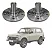 Par de Cubos de Roda Dianteiros para Jeep Lada Niva 1.6 8V (1990 a 1995) - Imagem 1