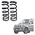 Par de Molas Dianteiras Suzuki Jimny 1.3 Lift 2,5 Polegadas - Imagem 1