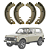 SAPATA LONA FREIO LADA NIVA 1.6 8V 90 A 95 - Imagem 1