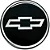 EMBLEMA CHEVROLET GM PRETO RESINADO - Imagem 1