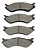 Pastilha de Freio Traseira Dodge Ram / Ford F-150 – PW576 - Imagem 1