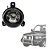 FAROL MILHA  LD PAJERO TR4 / IO - Imagem 1