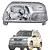 FAROL LE TRACKER GRAND VITARA 98 A 09 - Imagem 1