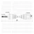 SEMI EIXO LE TR4 2.0 16V 02 A 15/ iO 1.8 16V 4X4 98 A 01 C/ABS MANUAL - Imagem 2